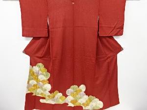 リサイクル　ヱ霞に菊模様刺繍一つ紋色留袖